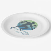 Love Running Marathon Competitief Runner-evenement Papieren Bordje (Gekanteld)