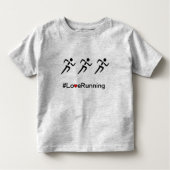 Love Running slogan runners Kinder Shirts (Voorkant)
