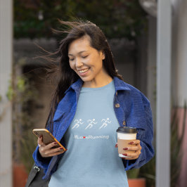 Love Running slogan runners T-shirt