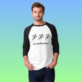Love Running slogan runners T-shirt