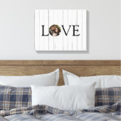 Love Rustic Photo Wood Canvas Afdruk (Insitu (Slaapkamer))