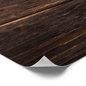 Love Rustic Woodland Photo Heart Lijst Monogram Poster (Hoek)