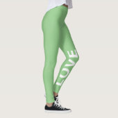 Love Sage Monochrome Classic Text Leggings (Rechts)
