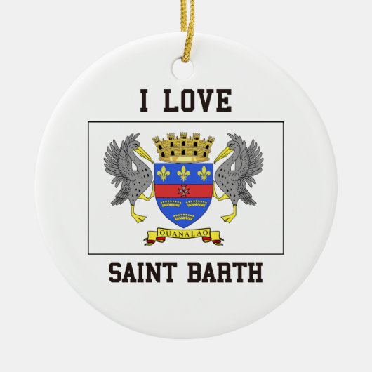 Love Saint Barth Keramisch Ornament (Voorkant)