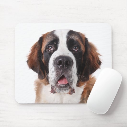 Love Saint Bernard Puppy Dog Mousepad Muismat (Met muis)
