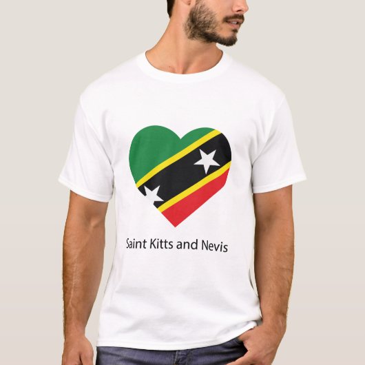 Love Saint Kitts en Nevis T-shirt (Voorkant)
