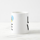Love - Saint Lucia Flag Koffiemok (Center)