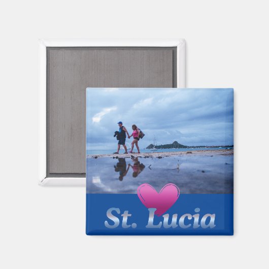 Love Saint Lucia Magneet (Voorkant / Achterkant)