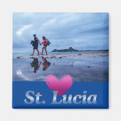Love Saint Lucia Magneet (Voorkant)