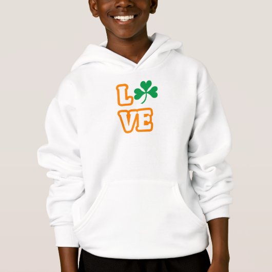 "LOVE" (SAINT PATRICK'S EDITION) Pullover Hoodie (Voorkant)