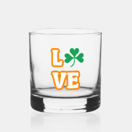 "LOVE" (SAINT PATRICK'S EDITION) Rocks Glass Whisky Glas
