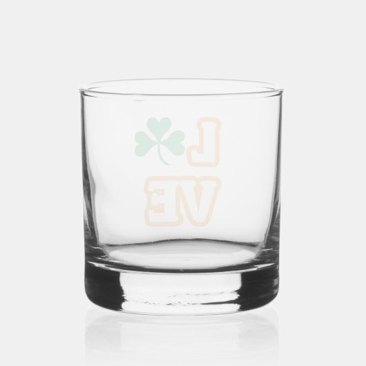 "LOVE" (SAINT PATRICK'S EDITION) Rocks Glass Whisky Glas (Achterkant)