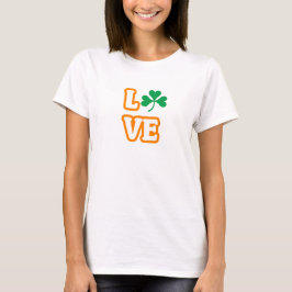 "LOVE" (SAINT PATRICK'S EDITION) T-shirt voor vrou