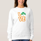 "LOVE" (SAINT PATRICK'S EDITION) Vrouwen Sweatshir Trui (Voorkant)