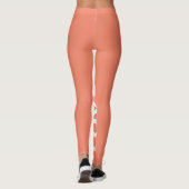 Love Salmon Monochrome Classic Text Leggings (Achterkant)