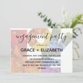 LOVE Same-Sex Wedding Engagement Party Kaart (Staand voorkant)