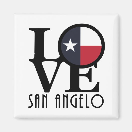 LOVE San Angelo Magneet (Voorkant)