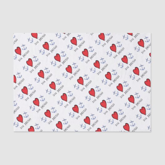 love san diego tissuepapier (Voorkant)