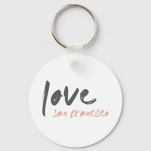 Love San Francisco | California USA City Frisco Sleutelhanger (Achterkant)
