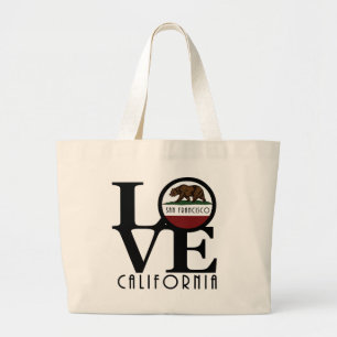 LOVE San Francisco Grote Tote Bag