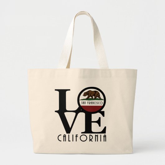 LOVE San Francisco Grote Tote Bag (Voorkant)