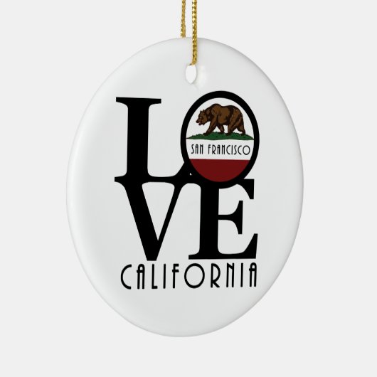 LOVE San Francisco Keramisch Ornament (Rechts)