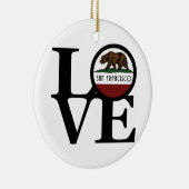 LOVE San Francisco Keramisch Ornament (Rechts)