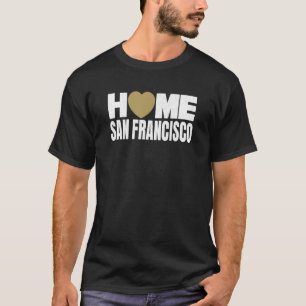 Love San Francisco Red San Francisco Heart Hometow T-shirt