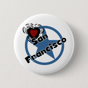 Love San Francisco Ronde Button 5,7 Cm
