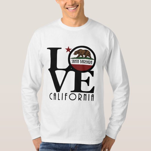 LOVE Santa Barbara Californië T-shirt (Voorkant)