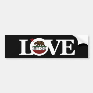 LOVE Santa Cruz Bumpersticker