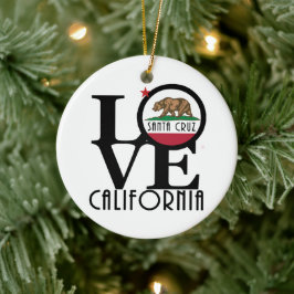 LOVE Santa Cruz Keramisch Ornament