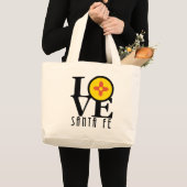 LOVE Santa Fe Grote Tote Bag (Voorkant (product))