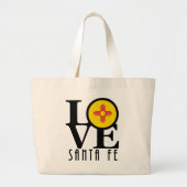 LOVE Santa Fe Grote Tote Bag (Voorkant)