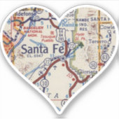 Love Santa Fe kaart Sticker (Voorkant)