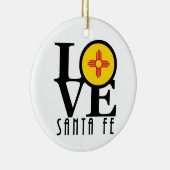LOVE Santa Fe Keramisch Ornament (Rechts)