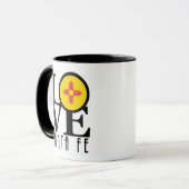 LOVE Santa Fe New mexico 11oz Mok (Voorkant links)