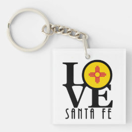 LOVE Santa Fe New Mexico Sleutelhanger