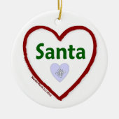 Love Santa Keramisch Ornament (Voorkant)