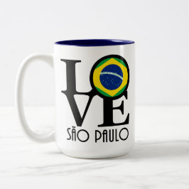 LOVE São Paulo 15oz Tweekleurige Koffiemok
