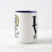 LOVE São Paulo 15oz Tweekleurige Koffiemok (Center)