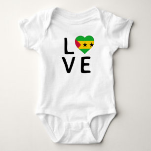 Love - Sao Tomome and Principe Flag Romper