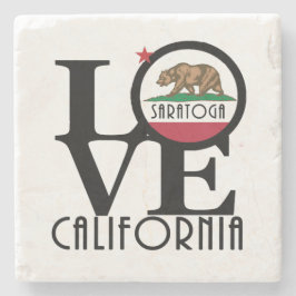 LOVE Saratoga California Stenen Onderzetter