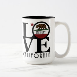 LOVE Sausalito 15oz Tweekleurige Koffiemok
