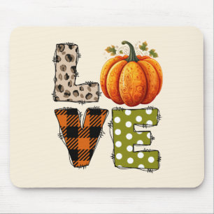 LOVE – Schattigee Pumpkin & Polka Dot Letters Muismat