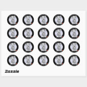 Love Schnauzer Ronde Sticker (Vel)
