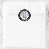 Love Schnauzer Ronde Sticker (Tas)