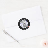 Love Schnauzer Ronde Sticker (Envelop)