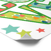 Love School Apple, teruggetrokken naar school Poster (Hoek)