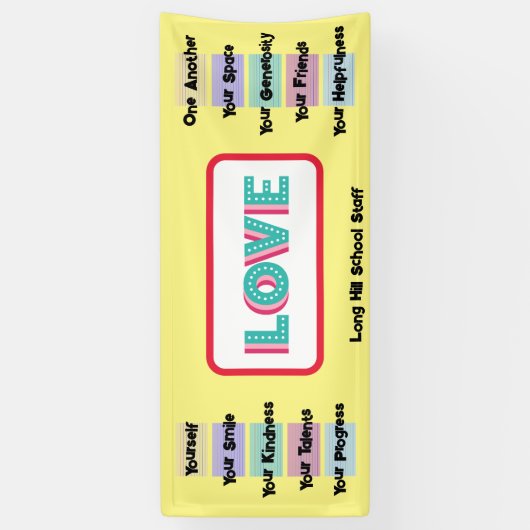 LOVE School Banner (Verticaal)